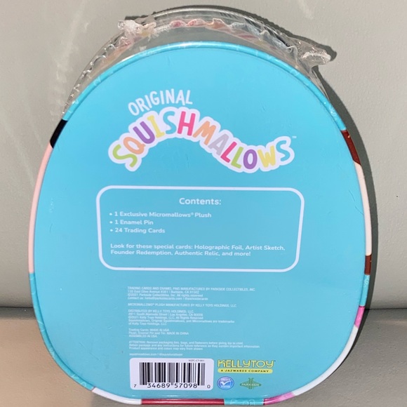 Squishmallow Micro Mallow Connor the Cow Collector's Tin - Picture 4 of 5